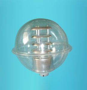 Luminaria globo acrílico transparente de 70-100-150WS